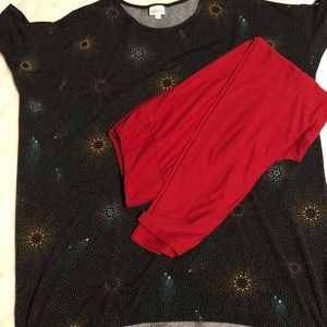 Lularoe Irma large & TC leggings